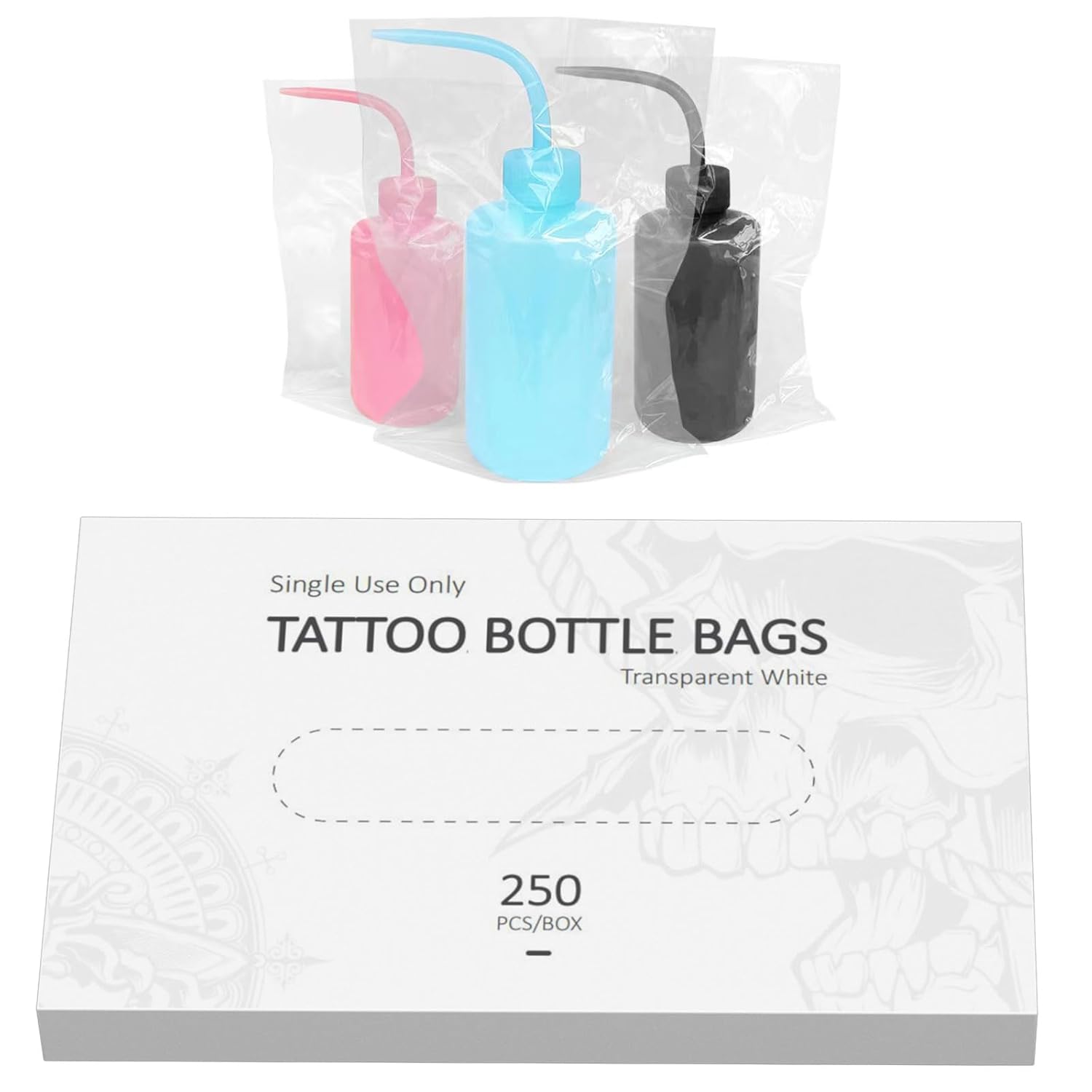 Clear Bottle Bags Box of 250