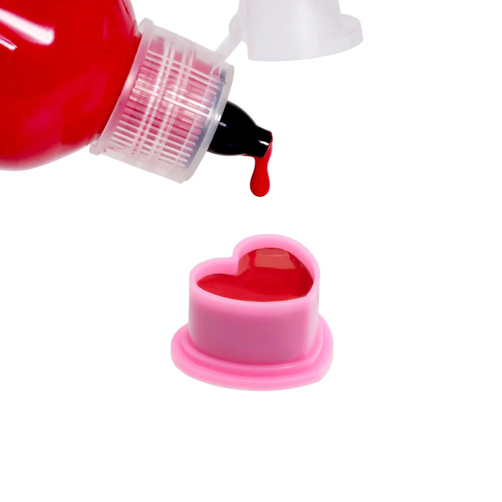 Pink Heart Ink Caps Bag of 500