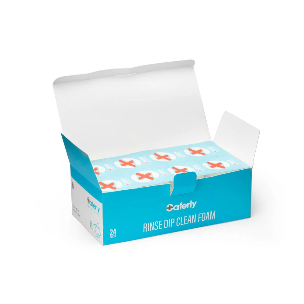 Saferly Rinse Caps with Foam