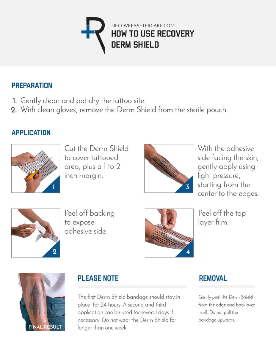Recovery Derm Shield 7.9x8