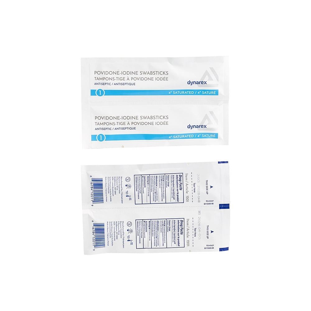 Iodine Swabsticks Box of 50