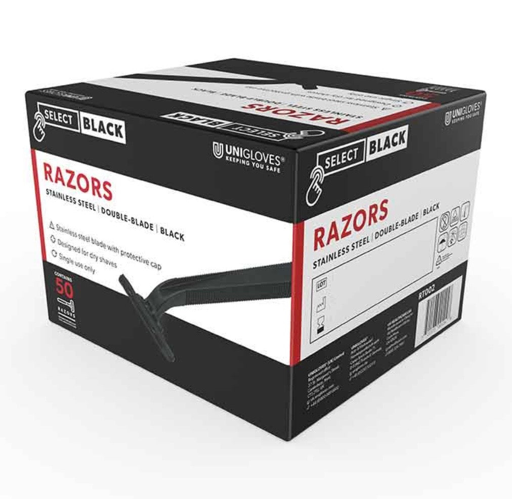 Select Black Razors Box of 50