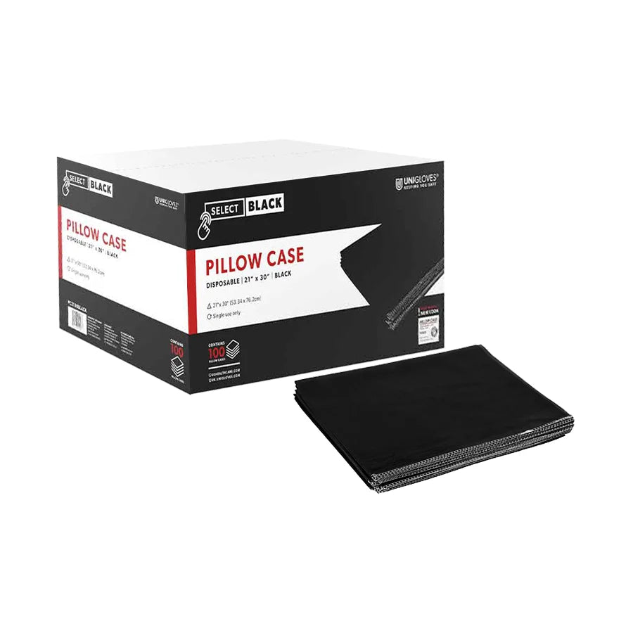 Black Disposable Pillowcases CASE