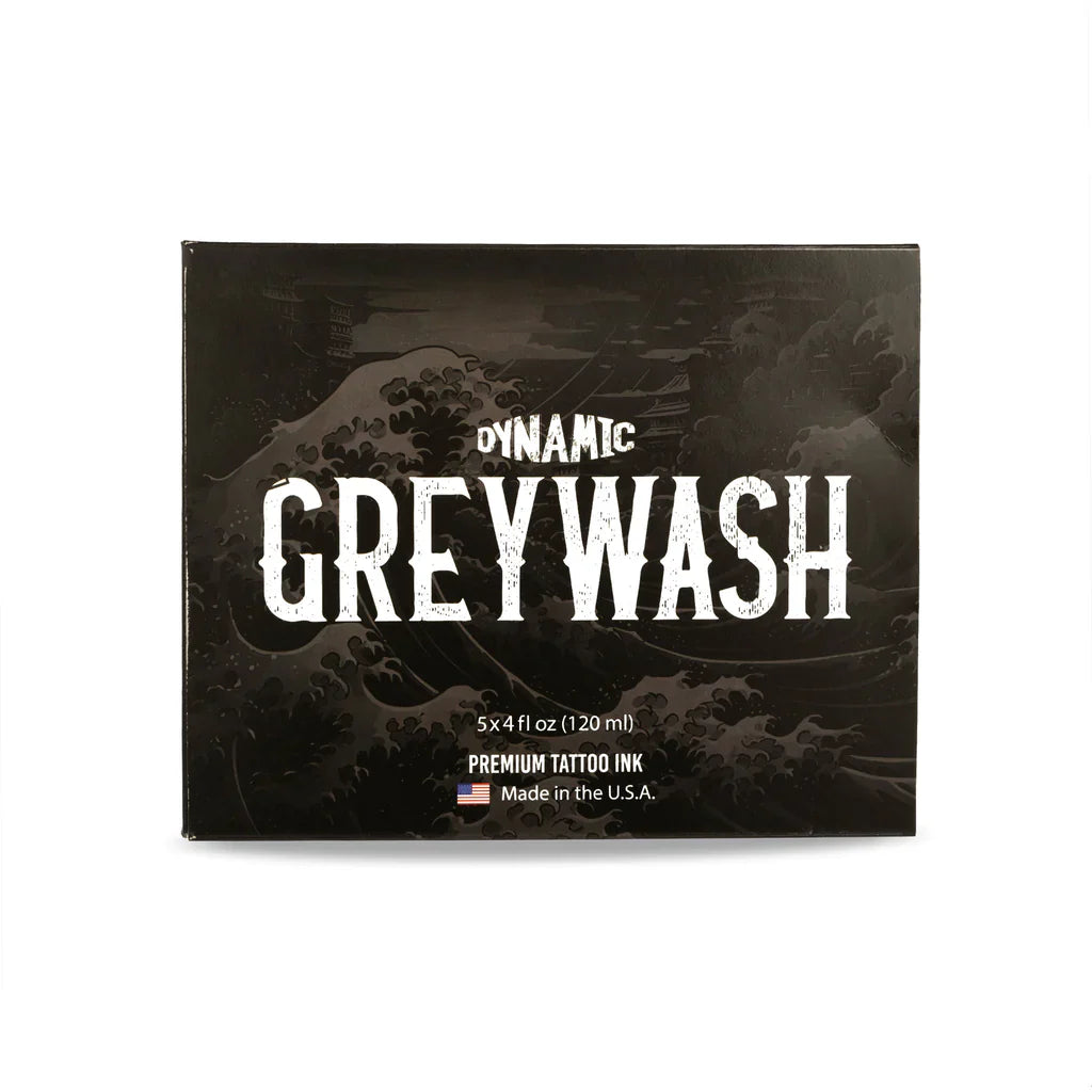 Dynamic Greywash Tattoo Ink Set with Mixing Solution