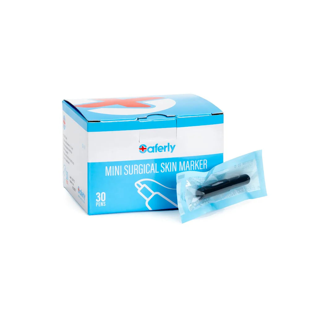 Saferly White Surgical Marker — Box of 30