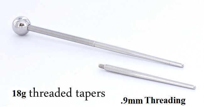 Threaded Taper 18g 1”